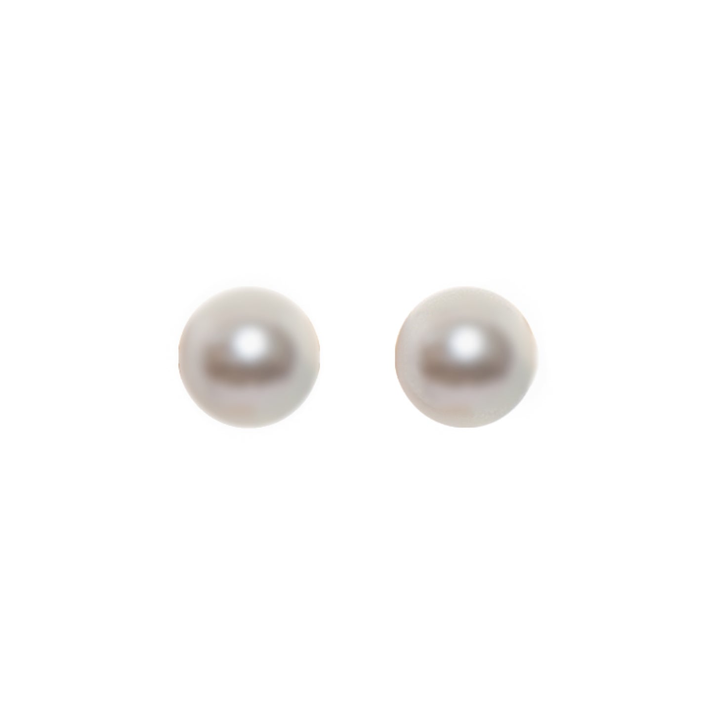5-6mm White Pearl Sterling Silver Studs