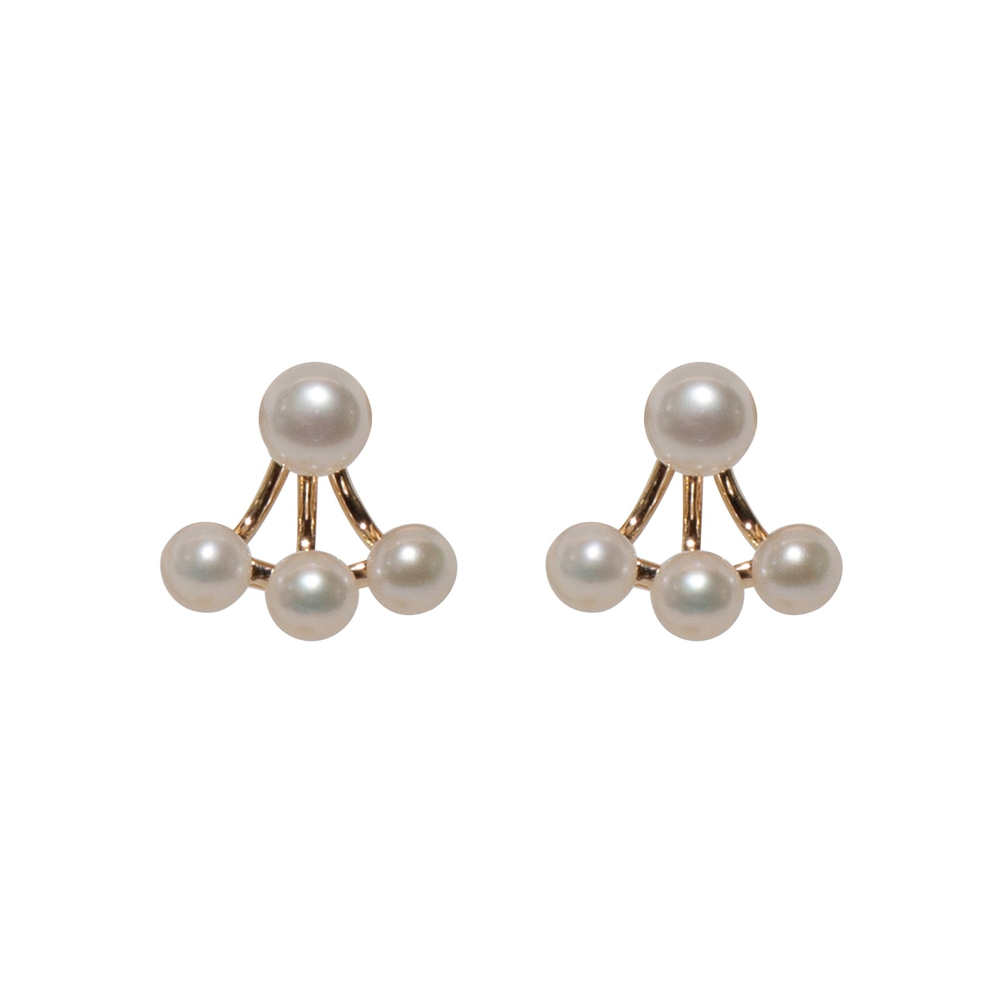 Starry Tri-Pearl Studs