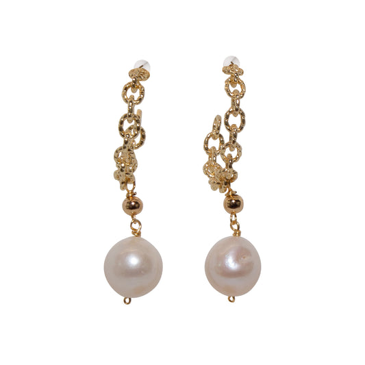 Droplet of Elegance Pearl Earrings