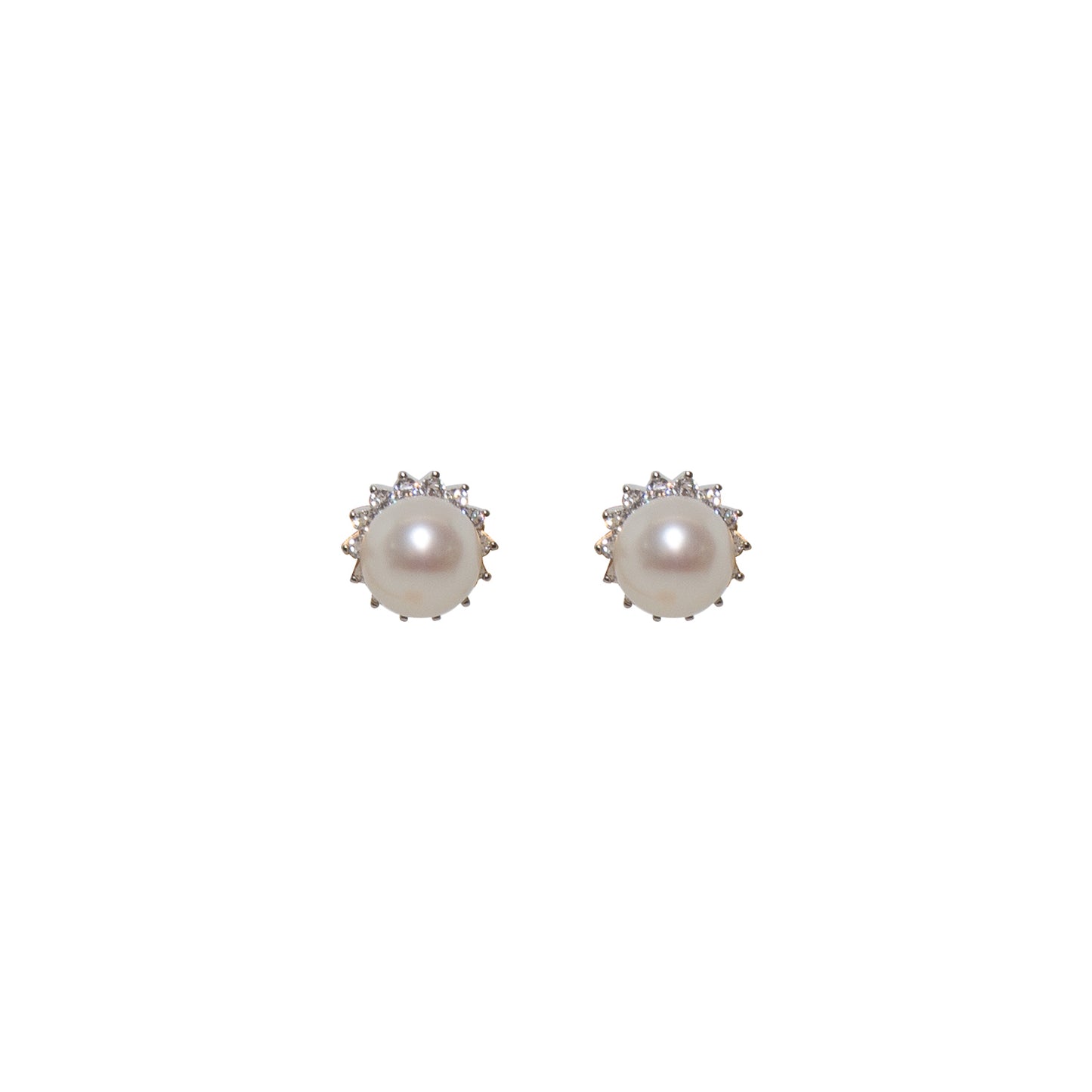 Silver Sparkle Studs