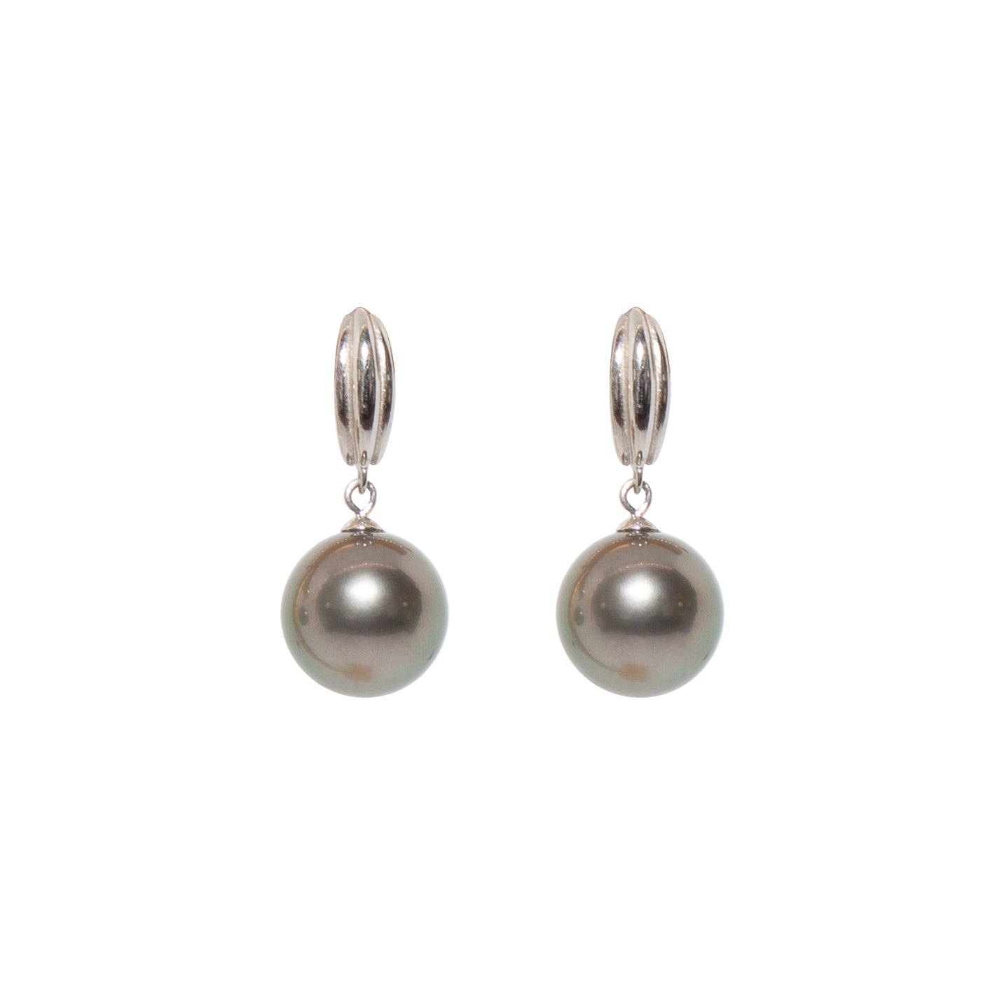Pure Elegance Tahitian Pearl Silver Drops