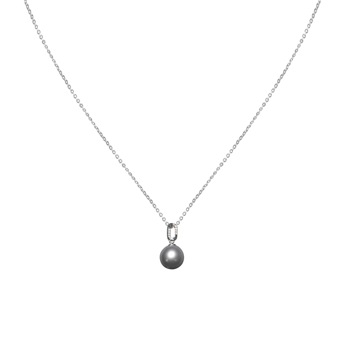 18K Gold Tahitian Moon Necklace