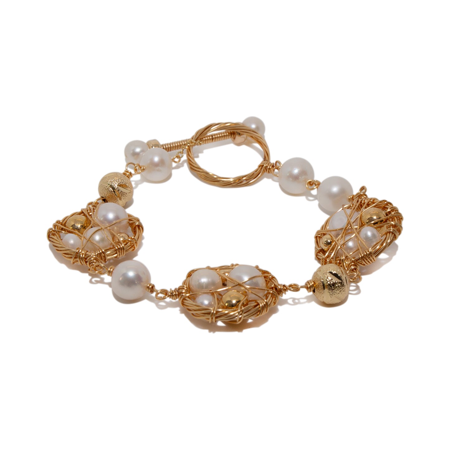 Birdsong Golden Pearl Bracelet