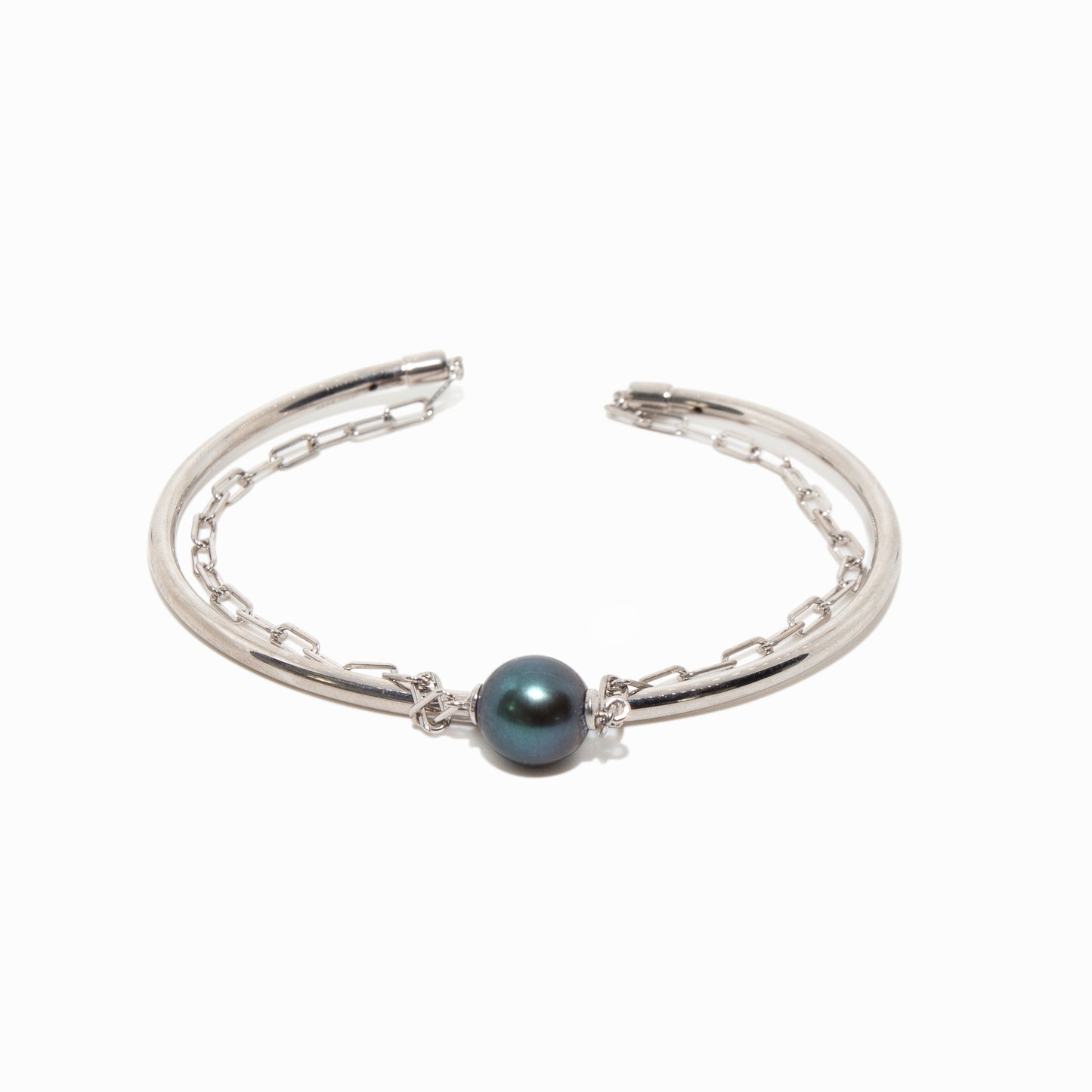 Silver Lagoon Chain Cuff Bracelet