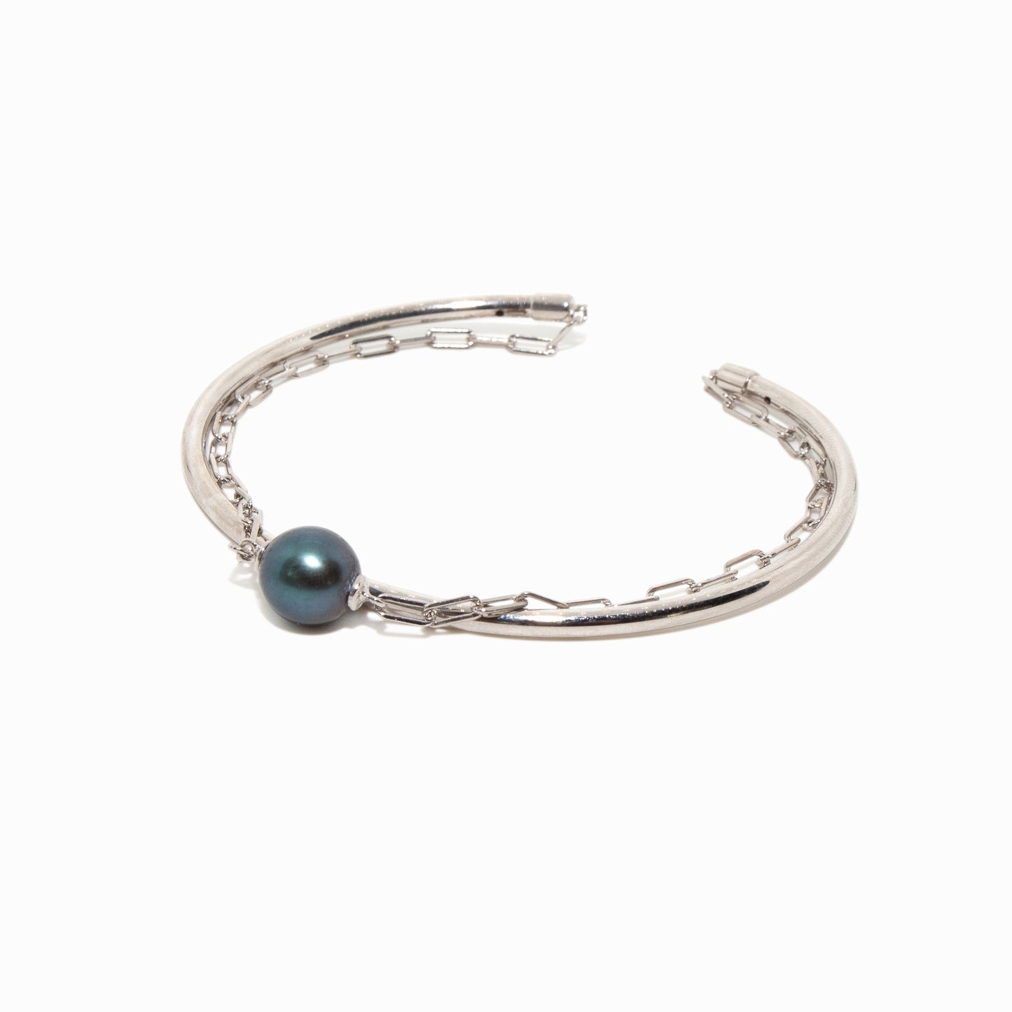 Silver Lagoon Chain Cuff Bracelet