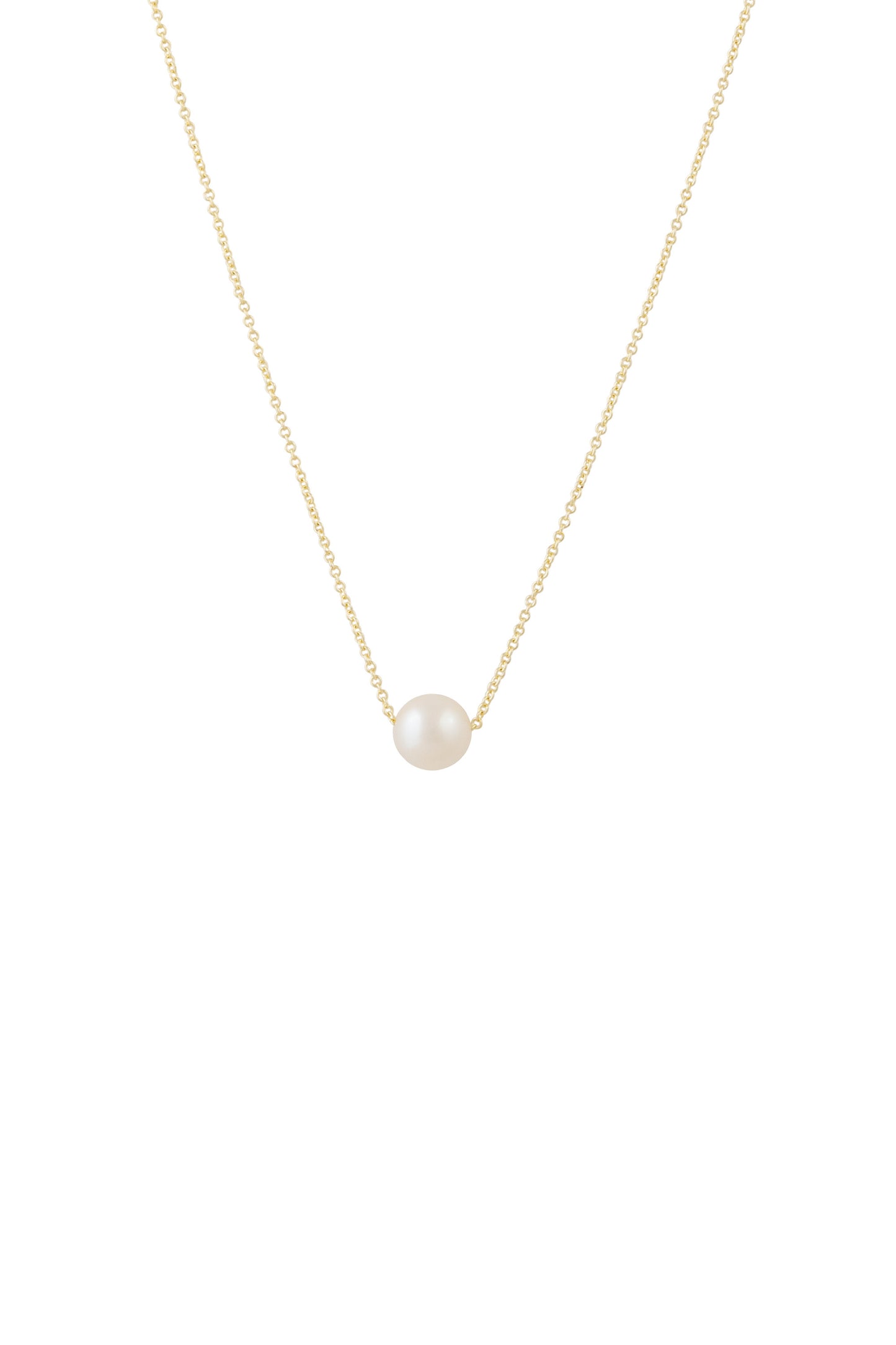 8 - 8.5 mm Gold-filled Solitaire Necklace