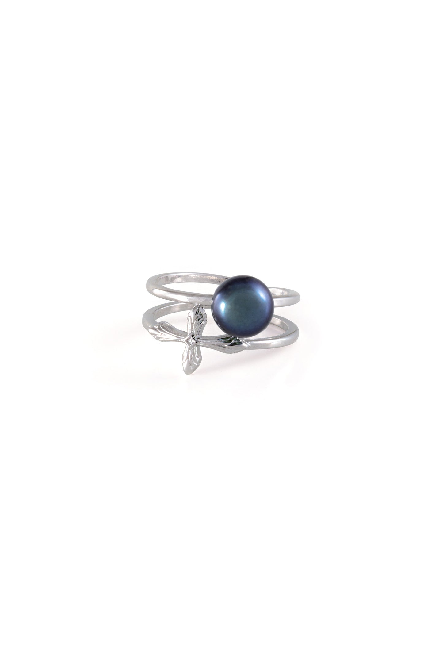 Midnight Leaf Ring