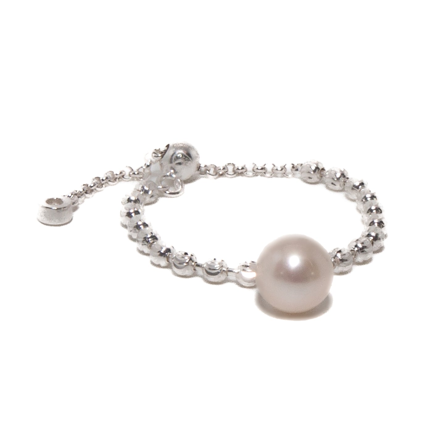 Silver Beaded Ring