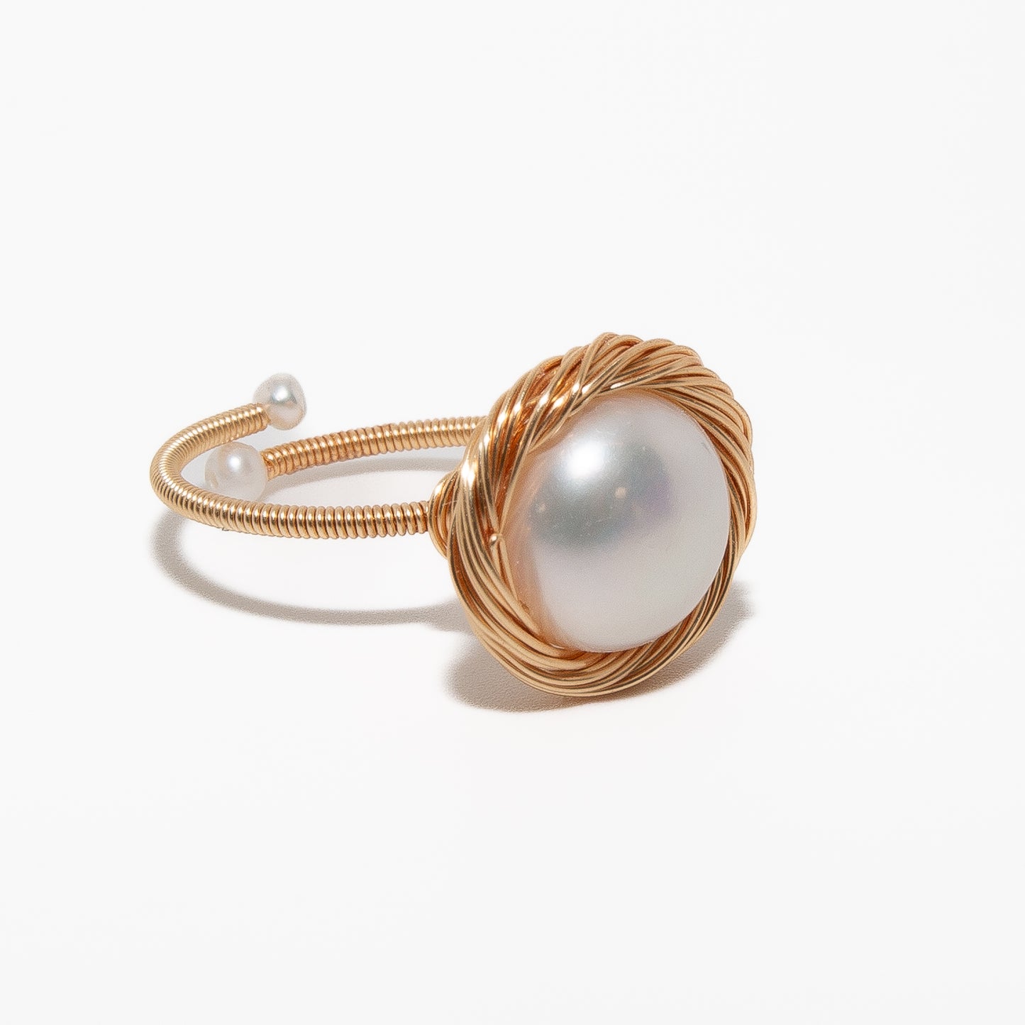 Pearl Serenade Gold Ring