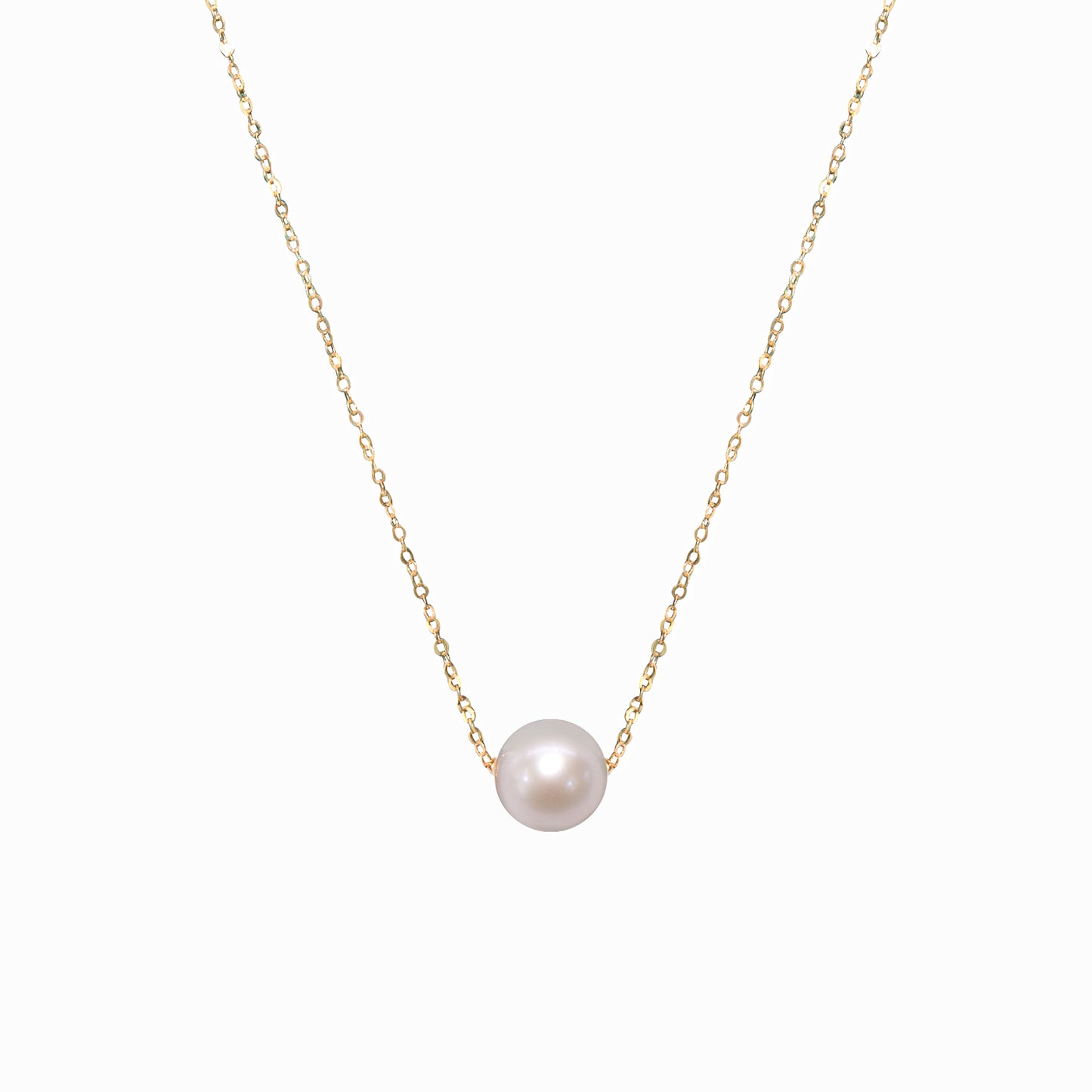 7-8 mm 18K Gold Pearl Necklace