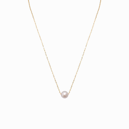 18K Gold Pearl Necklace 8-8.5 mm