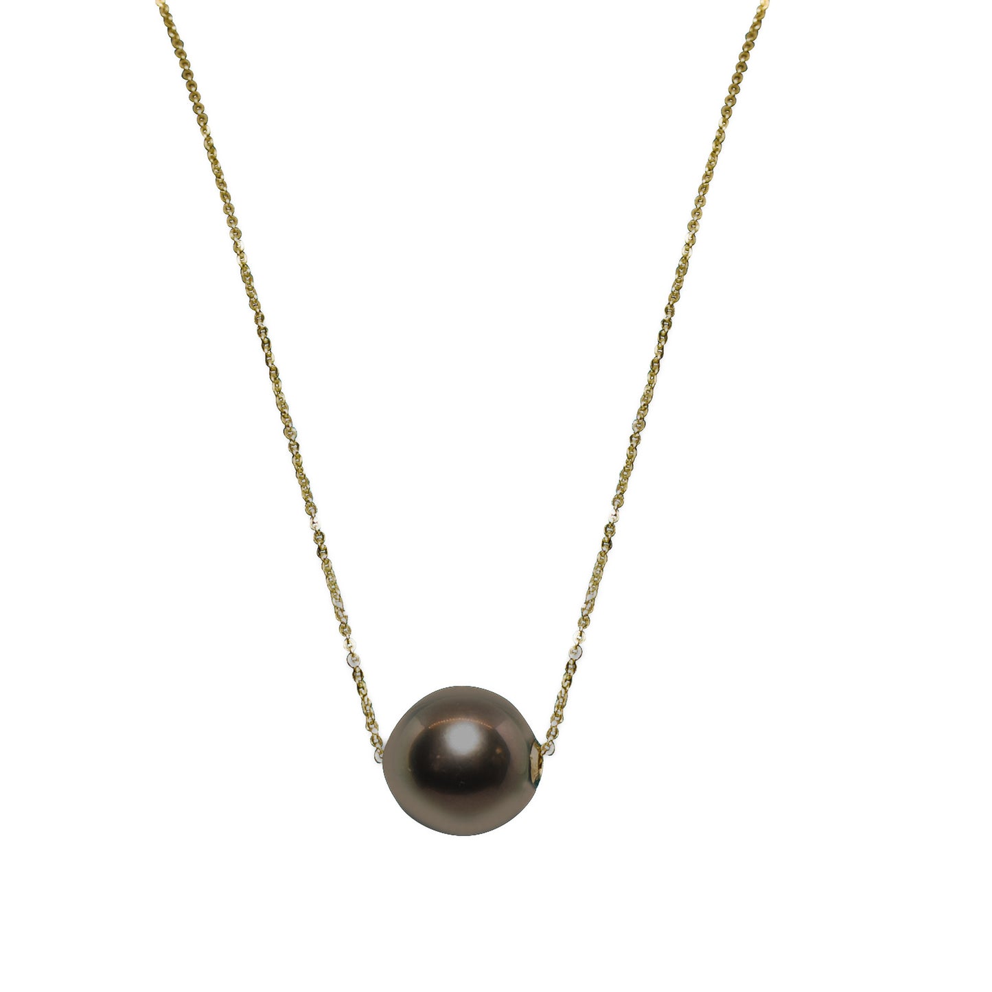 Midnight Radiance 18K Gold Tahitian Pearl Necklace