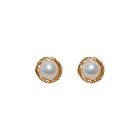 Cosmic Glisten Pearl Studs