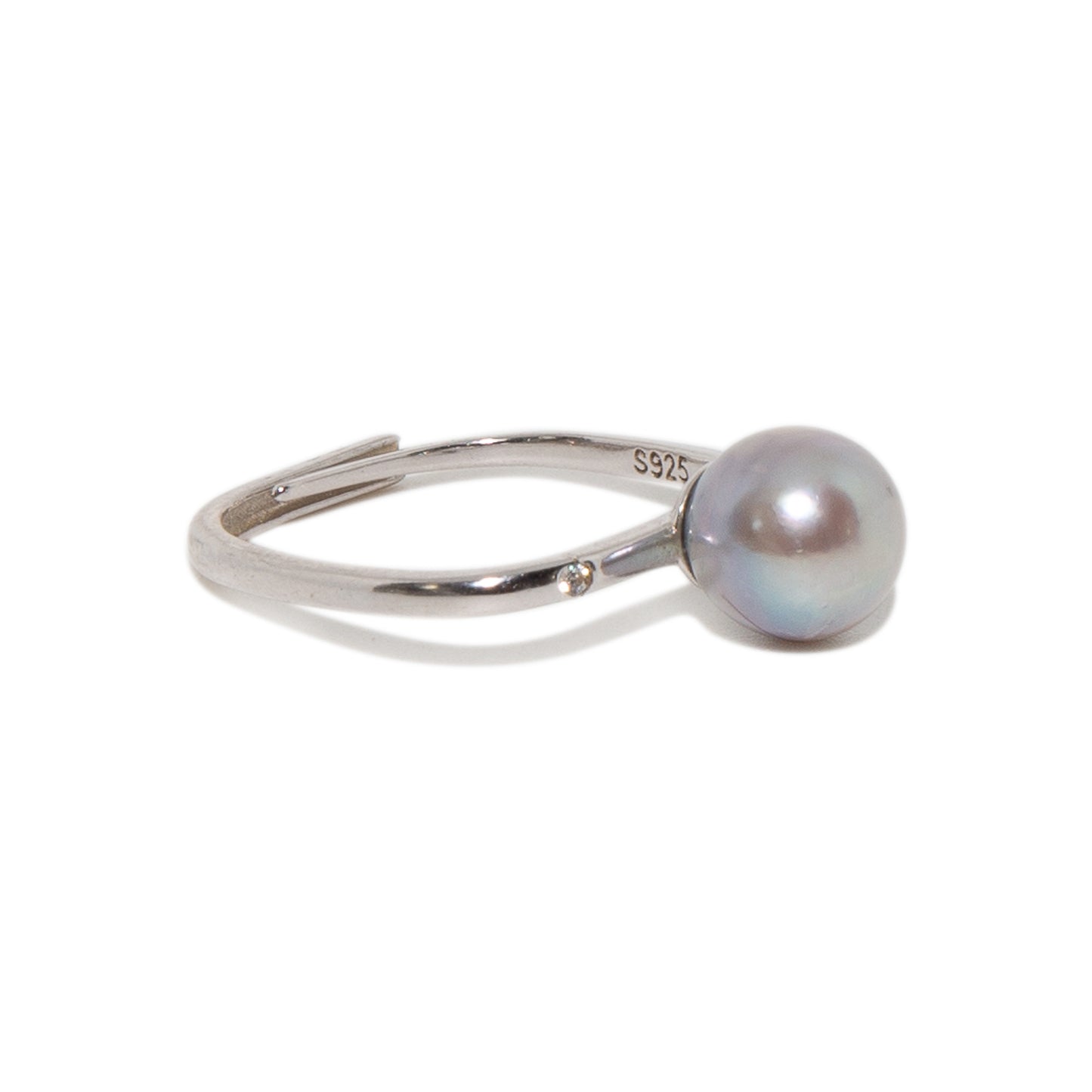 Blue Akoya Seawater Pearl Structural Ring