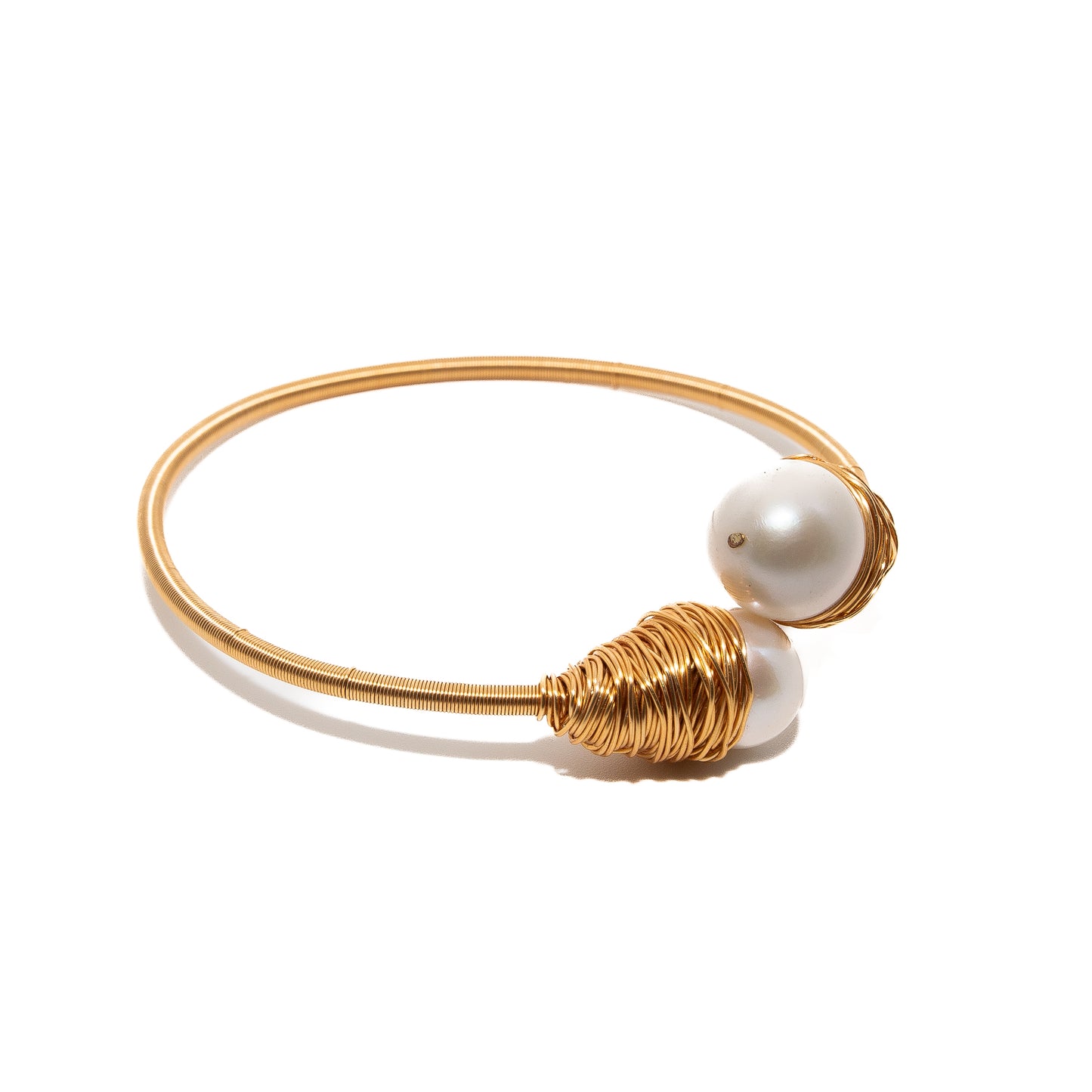 Golden Embrace Baroque Pearl Bracelet