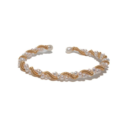 White Pearl Garland Bracelet
