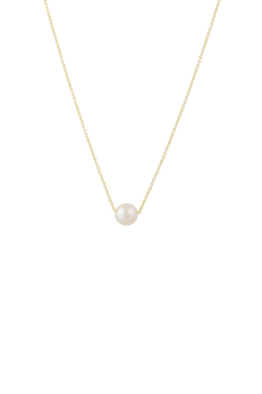 8 - 8.5 mm Gold-filled Solitaire Necklace