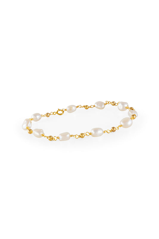 Golden Pebble Bracelet