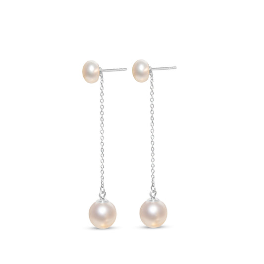 Graceful Pearl Drop Earrings