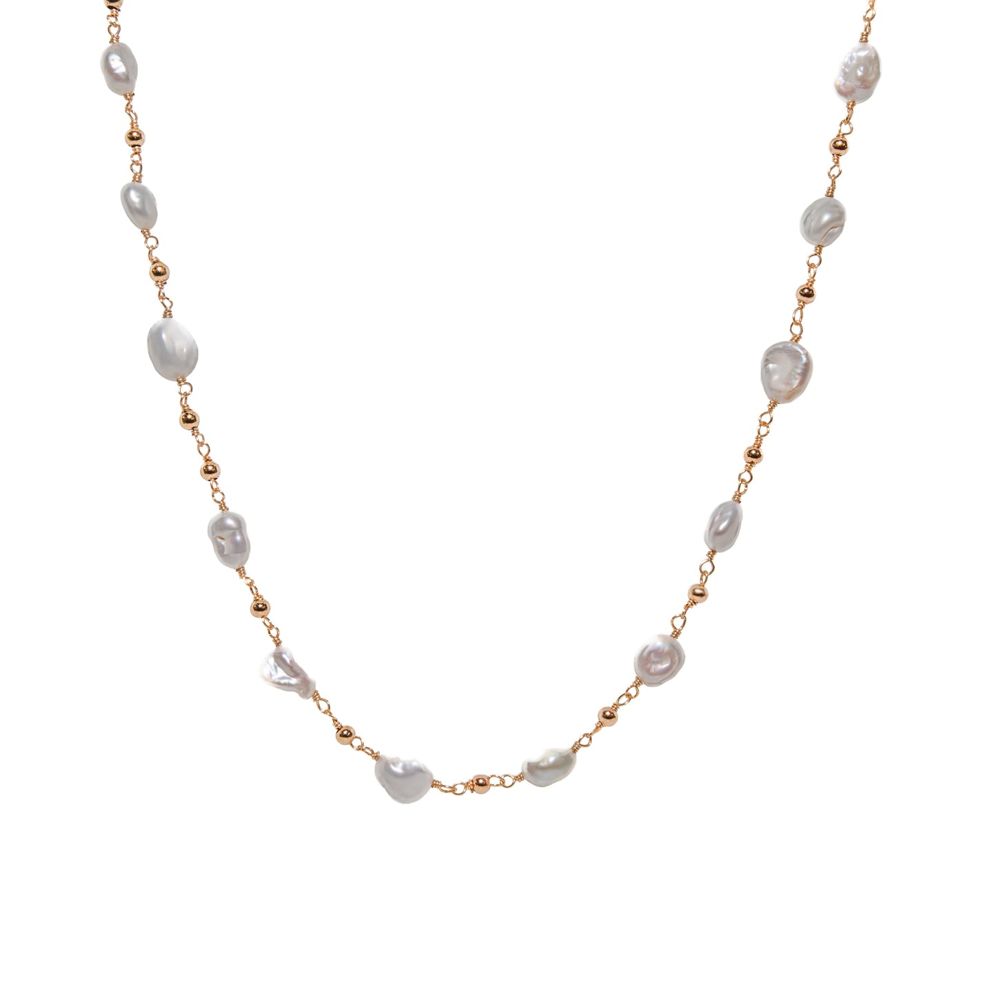 Keshi Cascade Necklace