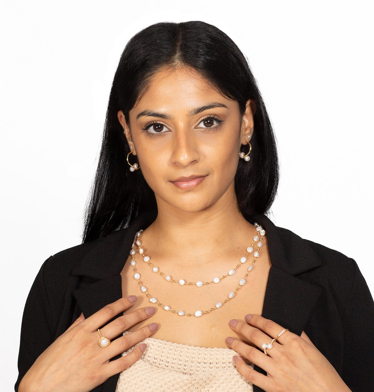 Keshi Cascade Necklace