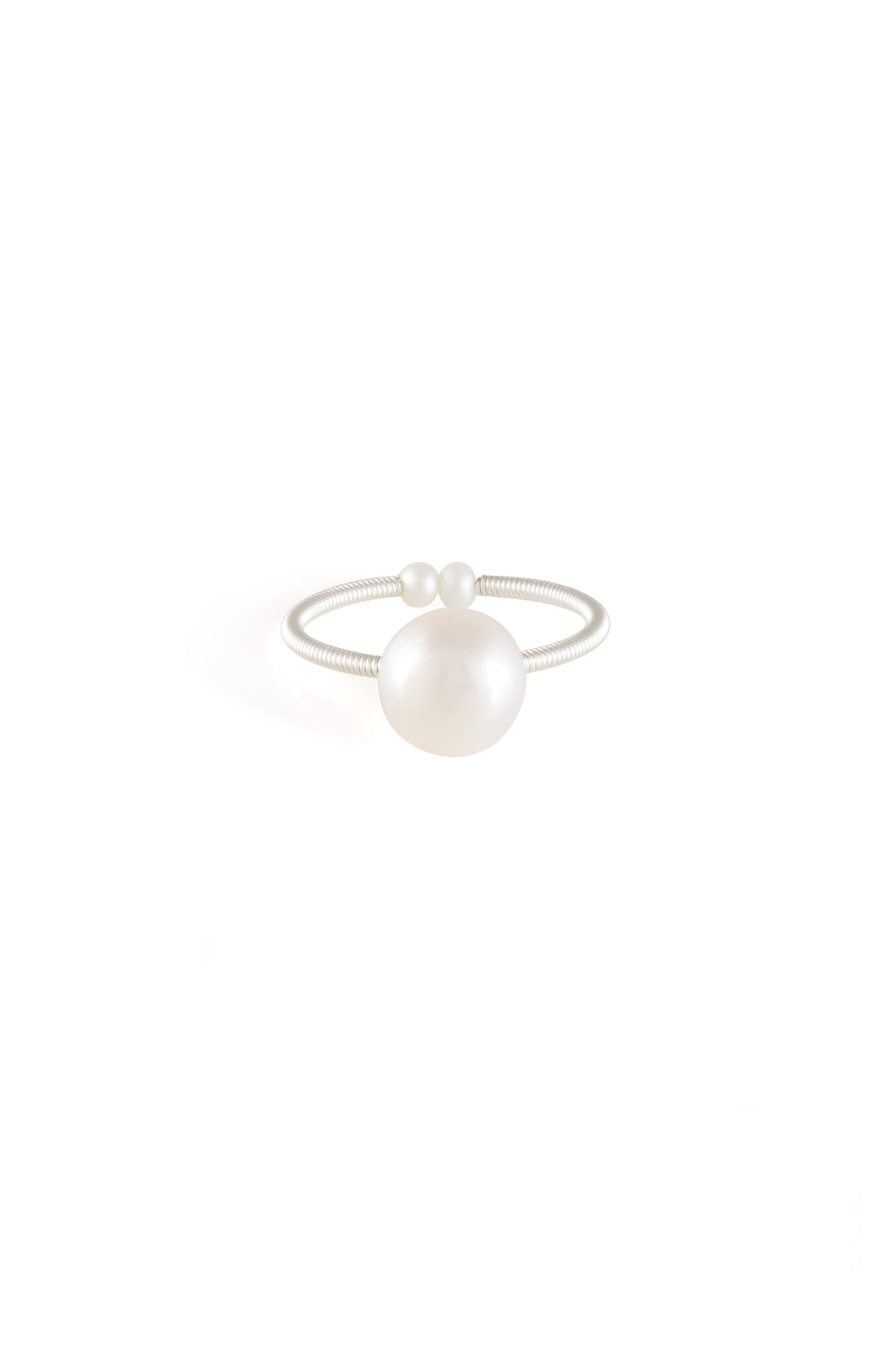 White Golden Tide Ring