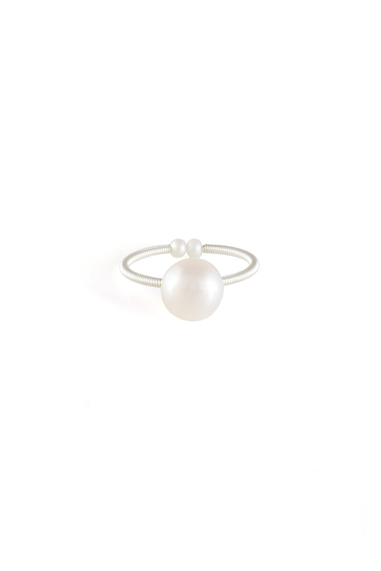 White Golden Tide Ring