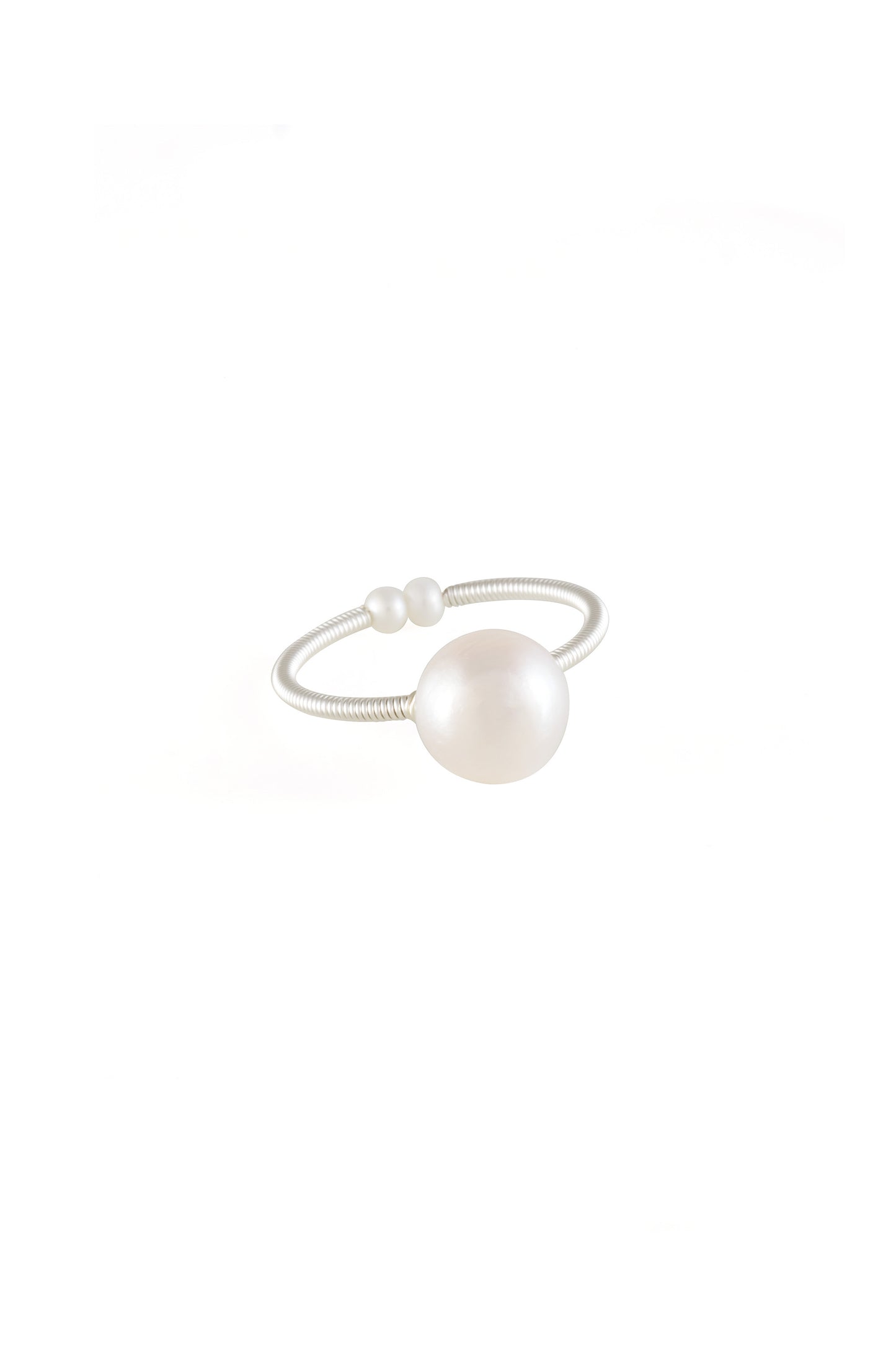 White Golden Tide Ring