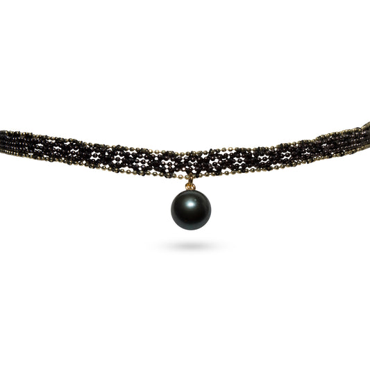 Midnight Pearl Choker