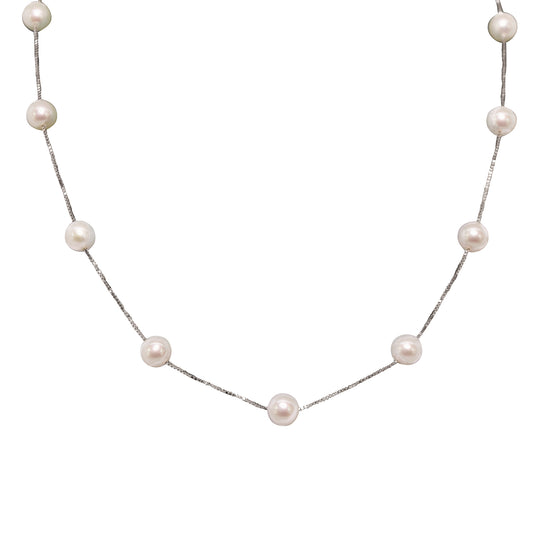 Silver Tin Cup Necklace