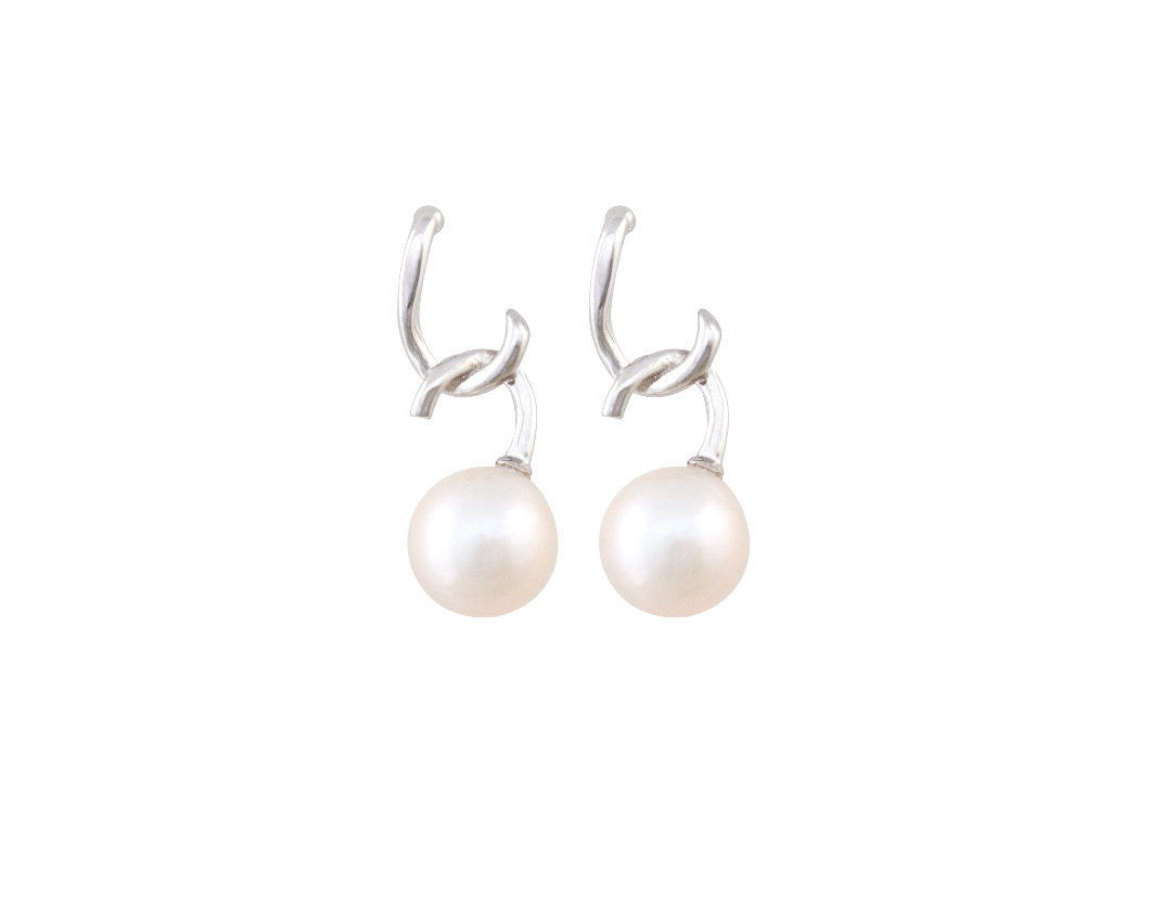 Twist Pearl Earrings