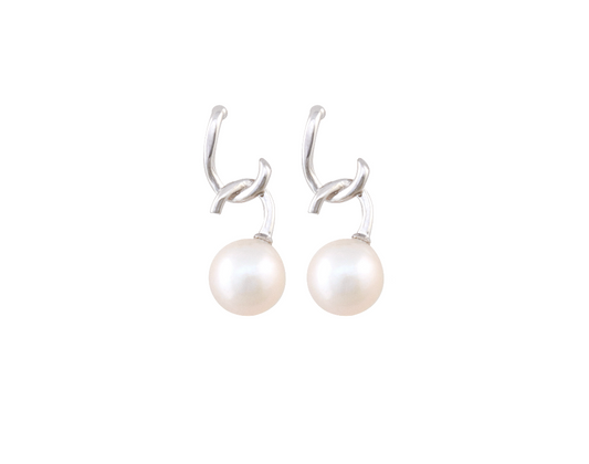 Twist Pearl Earrings